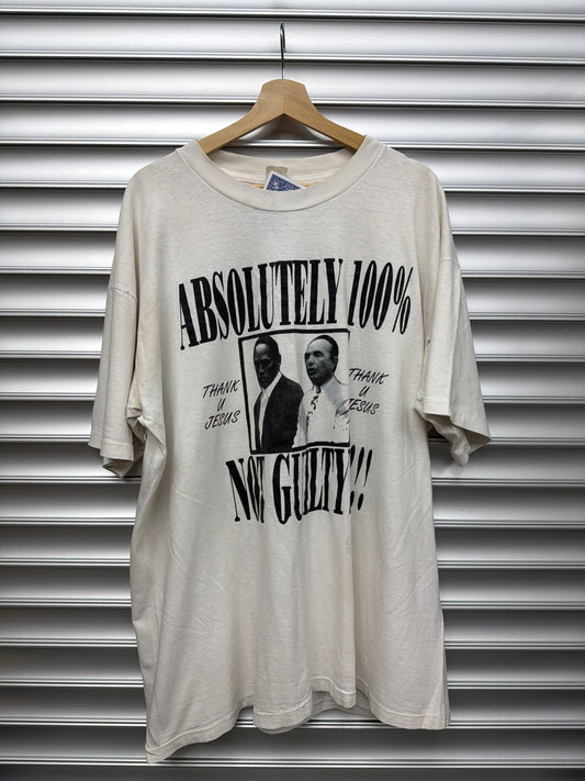 Vintage OJ Simpson Not Guilty Tee - XXL