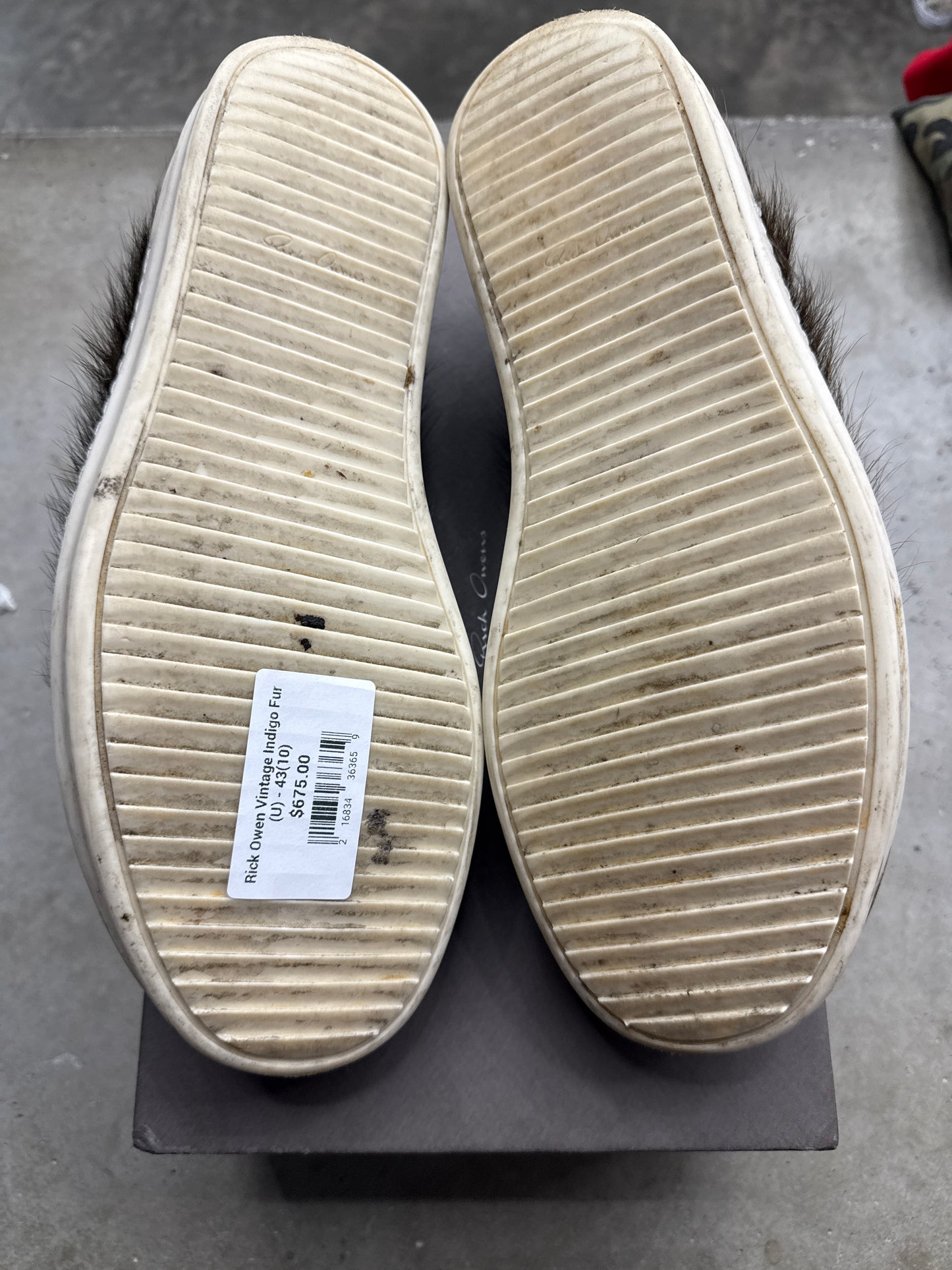 Rick Owen Vintage Indigo Fur (U) - 43(10)