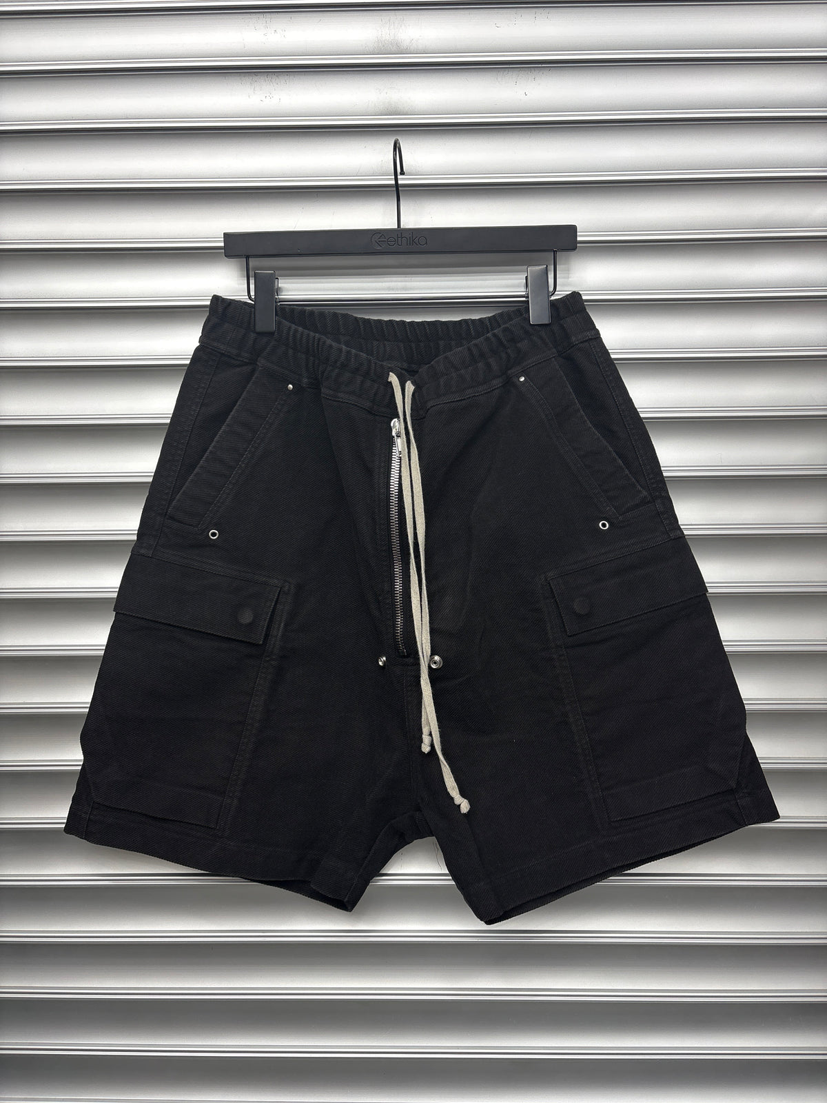 Black Rick Owens Cargo Shorts - 50**
