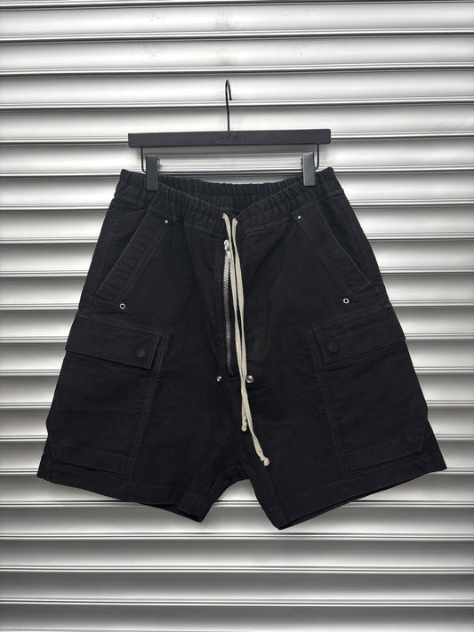 Black Rick Owens Cargo Shorts - 50**