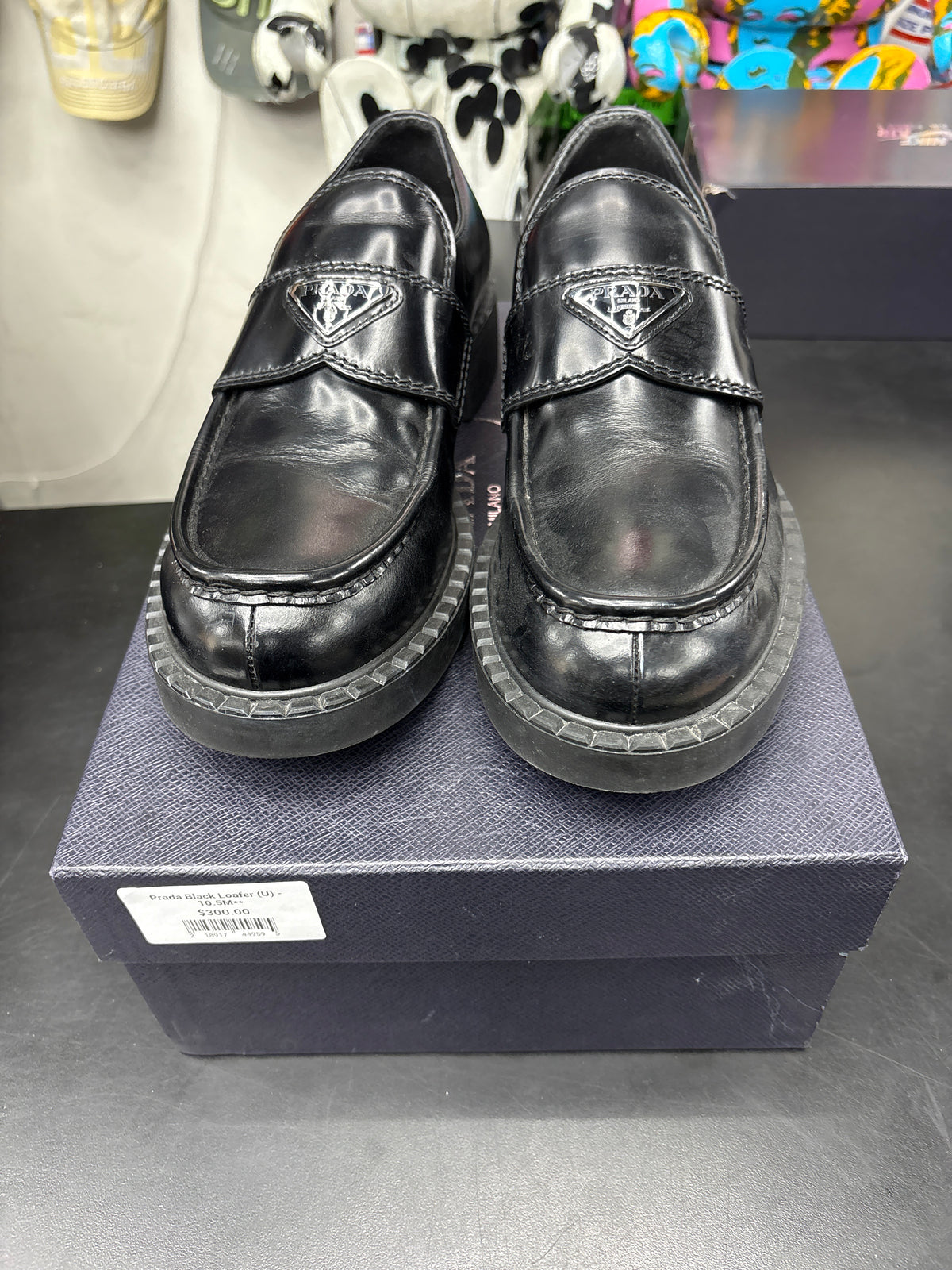 Prada Black Loafer (U) - 10.5M**
