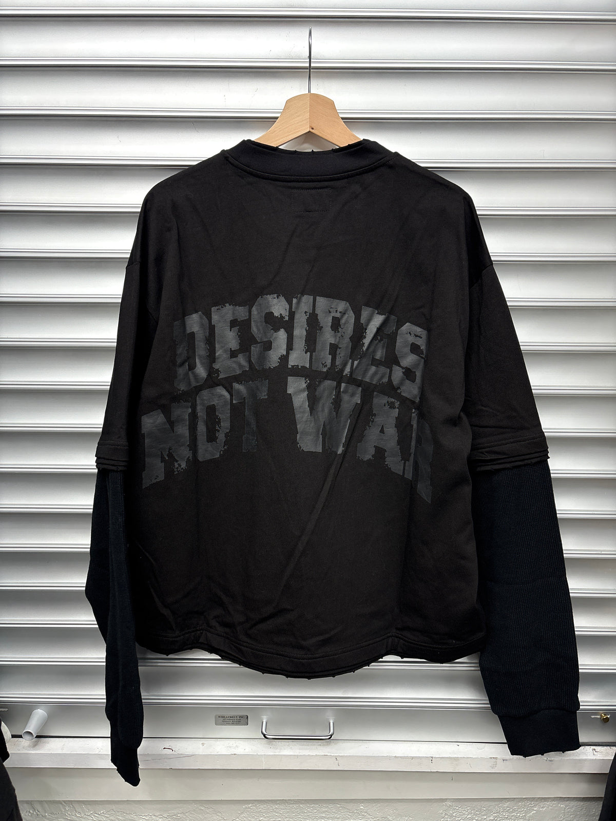Bottega Desires Black Thermal Shirt - L**