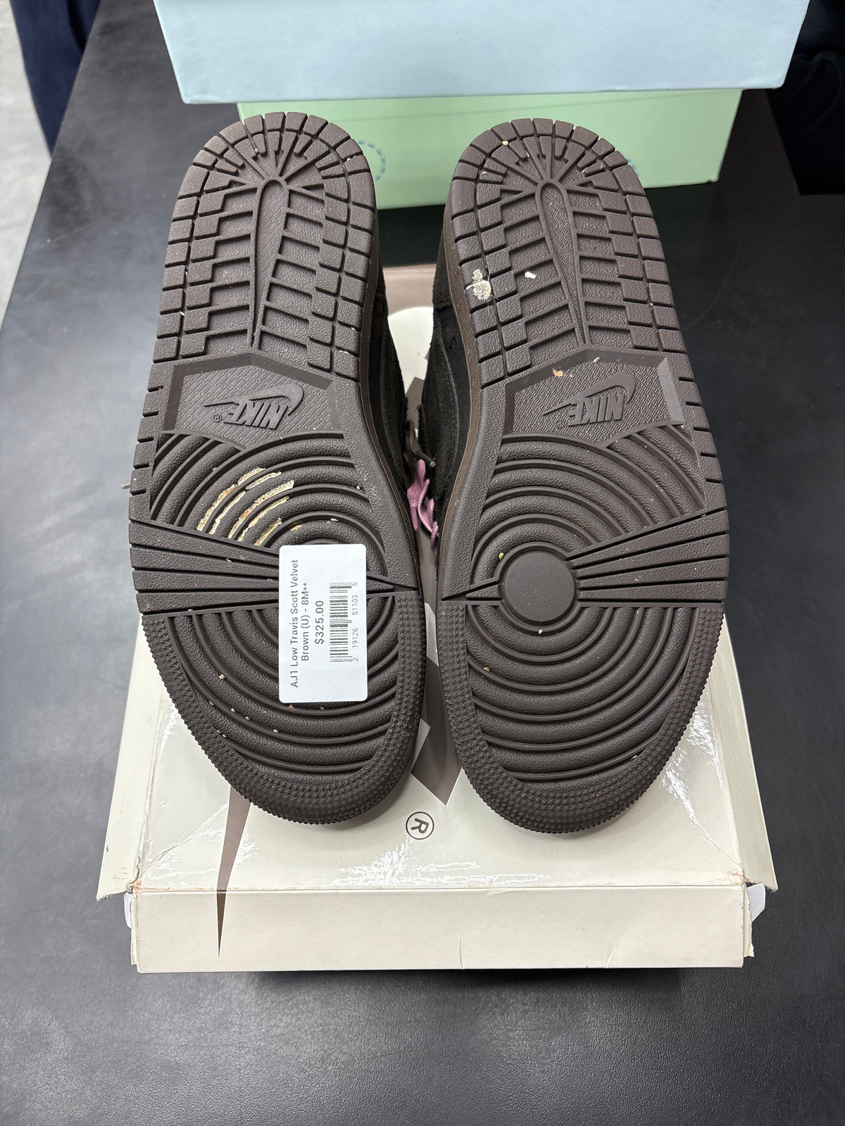 AJ1 Low Travis Scott Velvet Brown (U) - 8M**