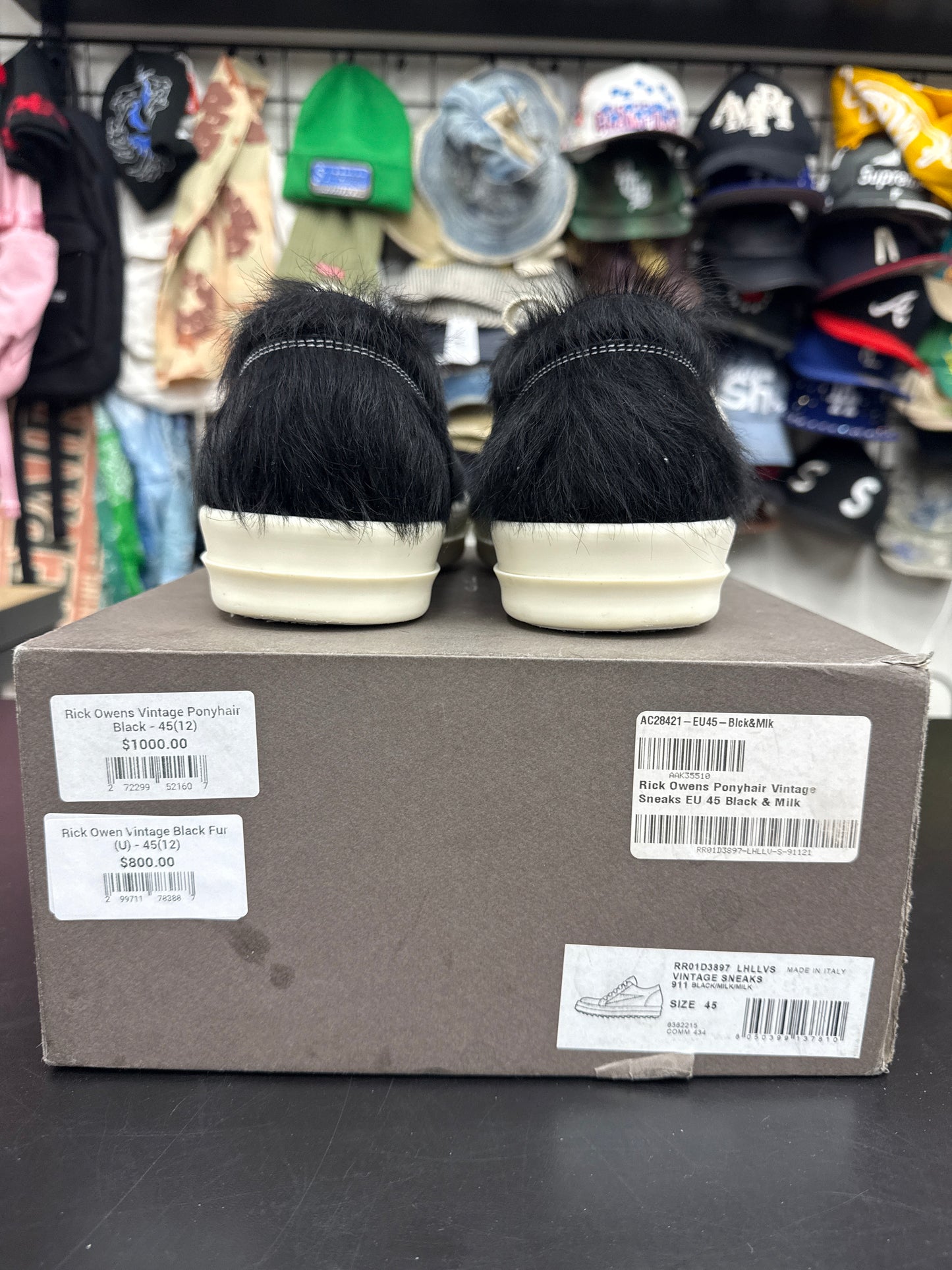 Rick Owen Vintage Black Fur (U) - 45(12)