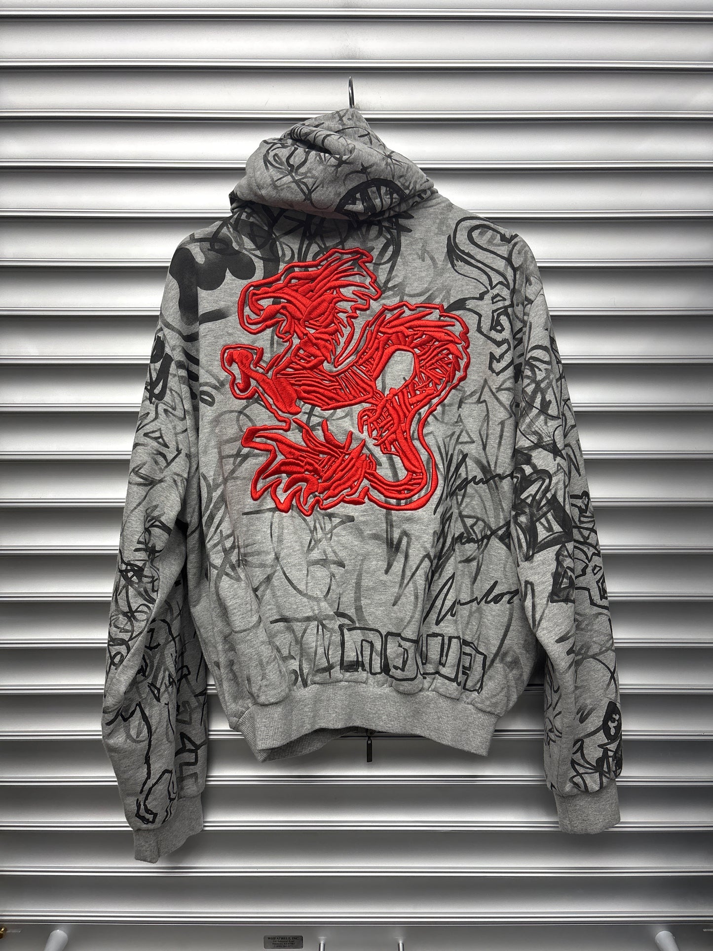 Grey Mowalola Grafitti Hoodie - S