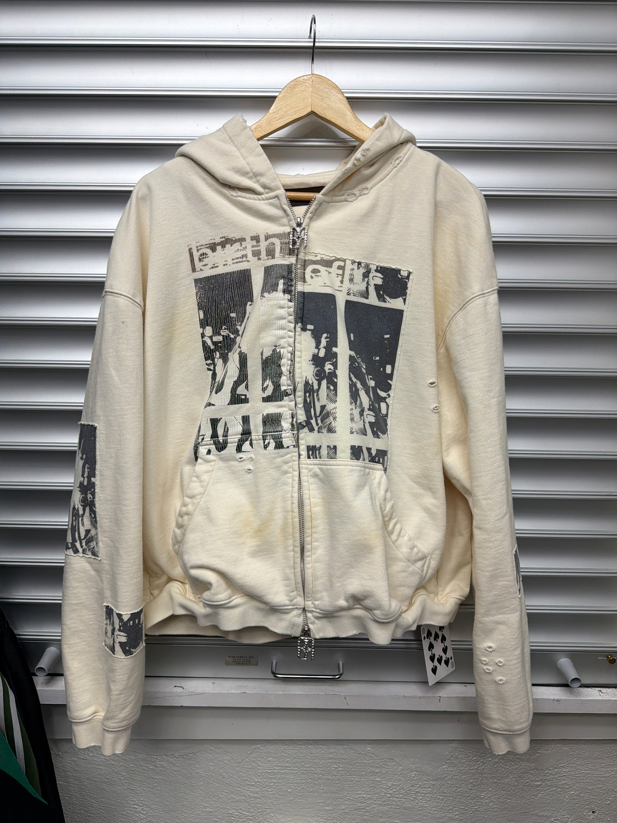 Birth Of Royal Child Creme Zip Up - L**