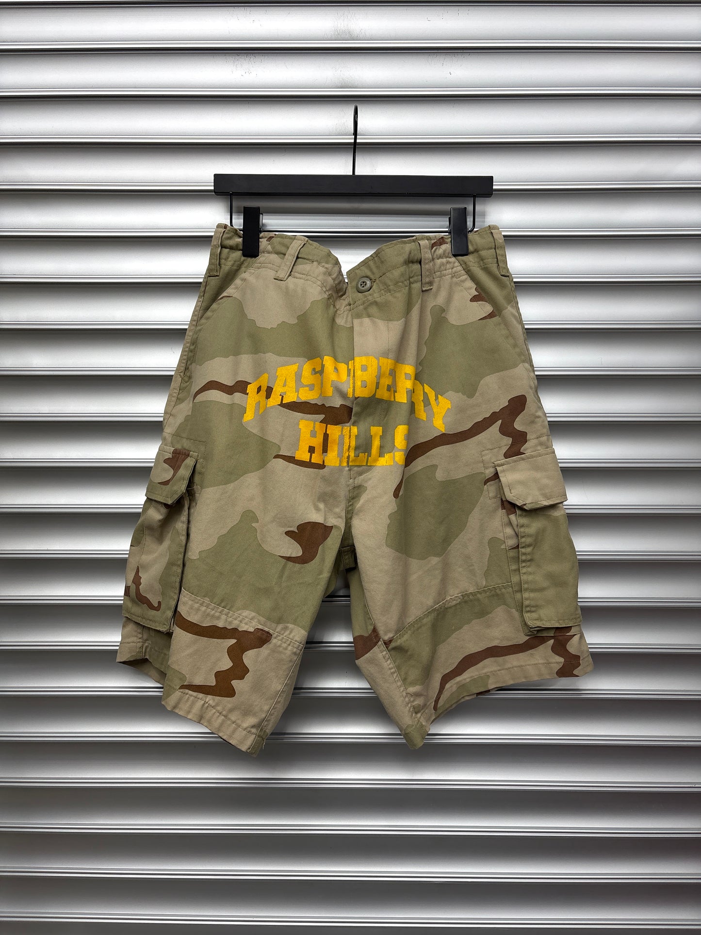Raspberry Desert Camo Shorts - L