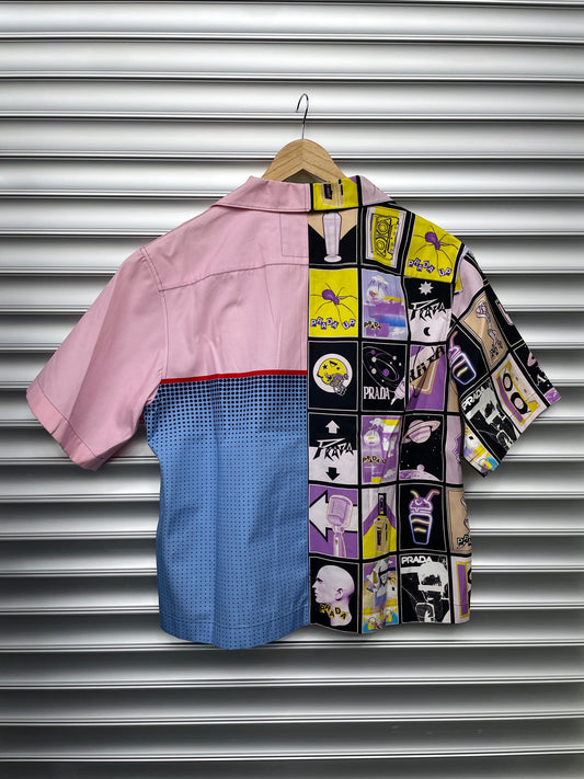 Prada Split Bowling Button Up - L (K)