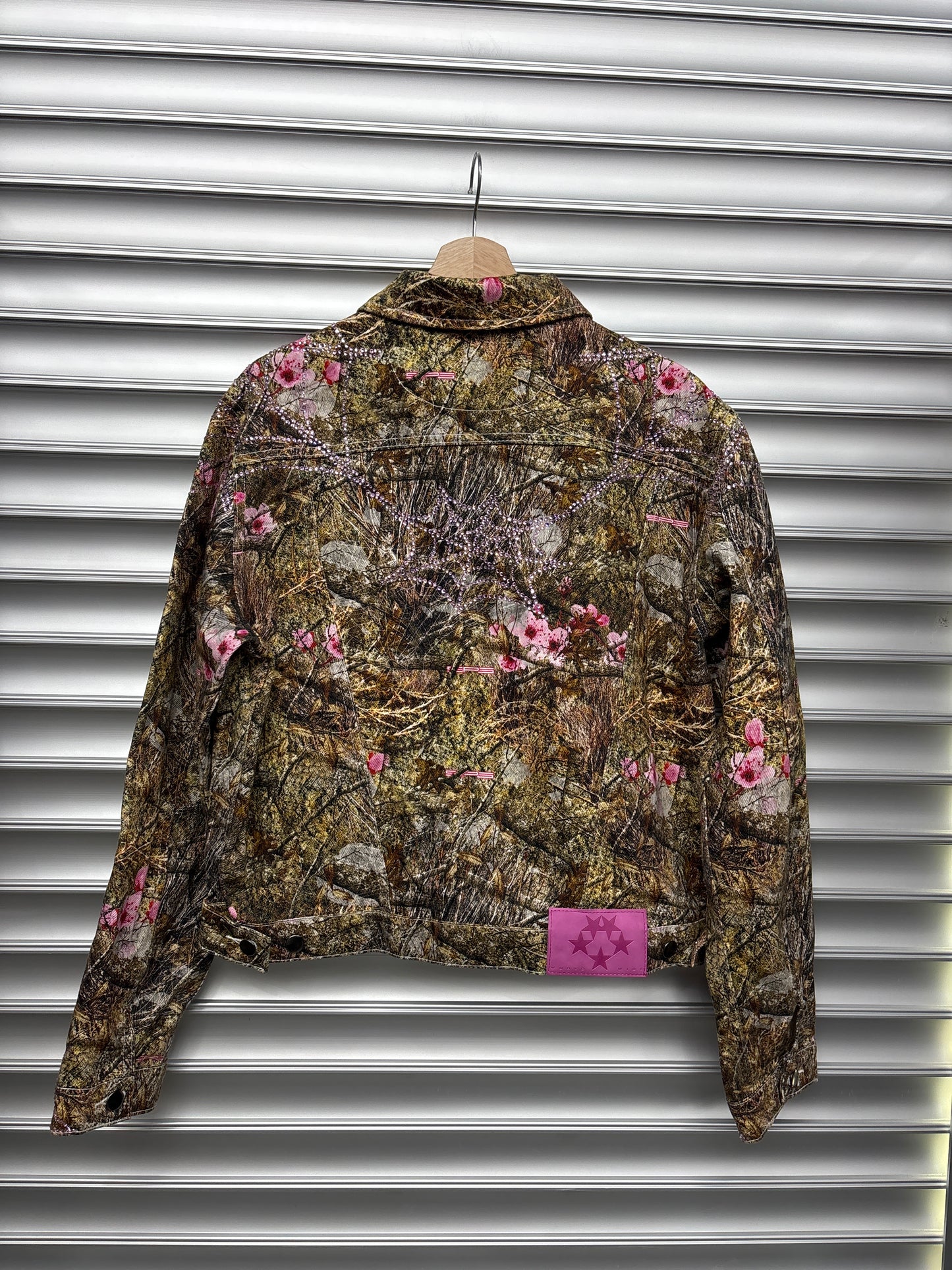 Spider Rhinestone Denim Jacket - 2