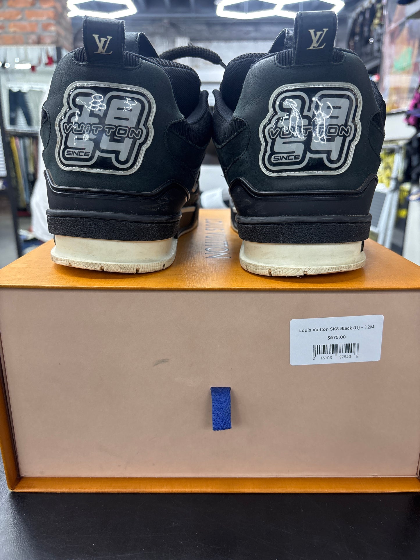 Louis Vuitton SK8 Black (U) - 12M