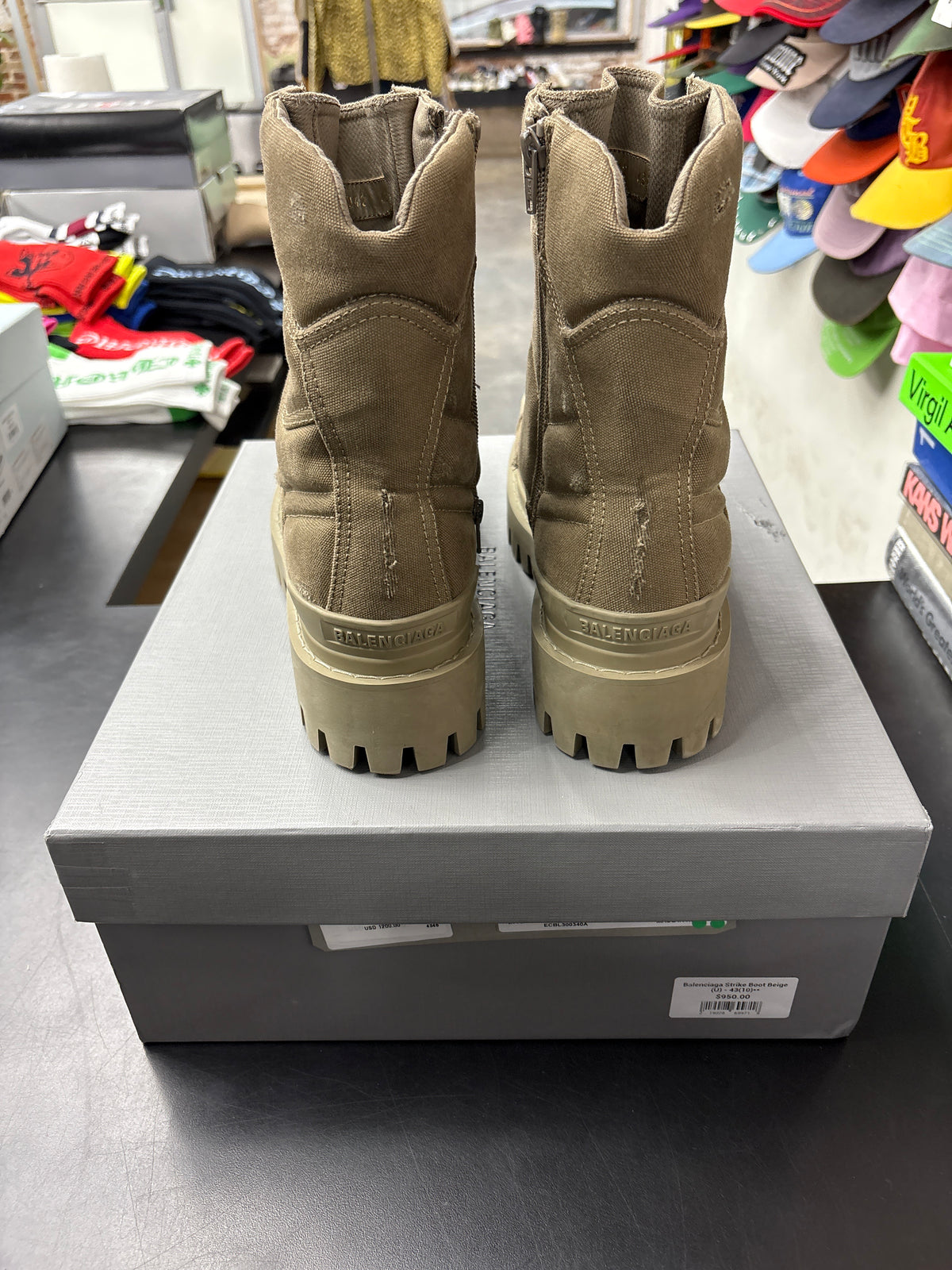Balenciaga Strike Boot Beige (U) - 43(10)**