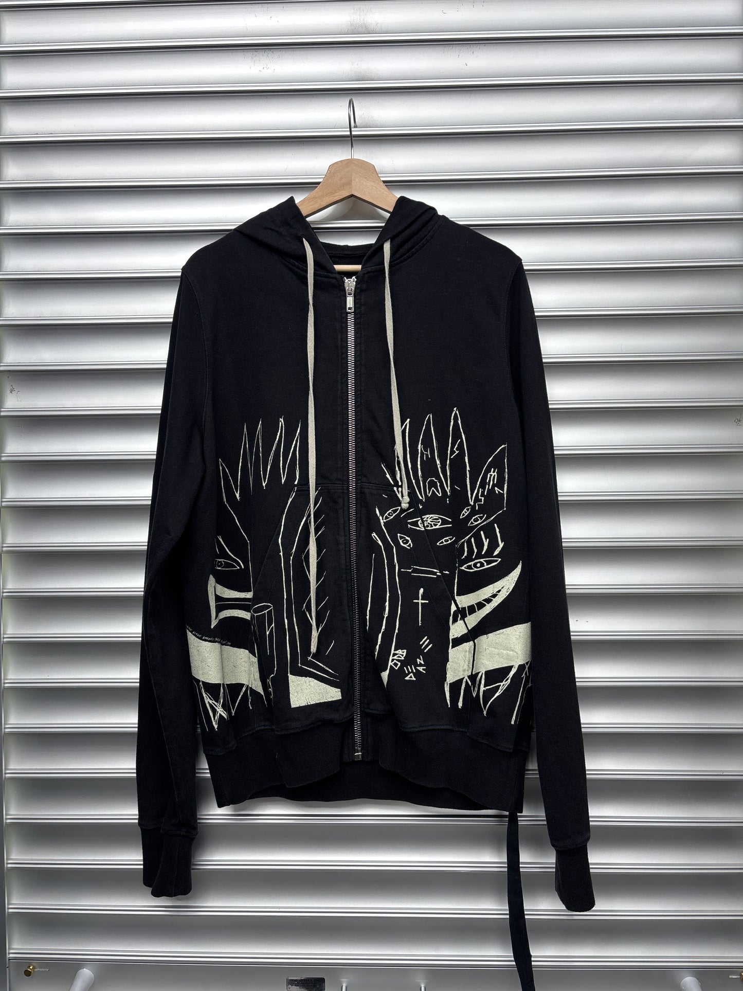 Rick Owens Messiah Jason Zip Up Hoodie - L **
