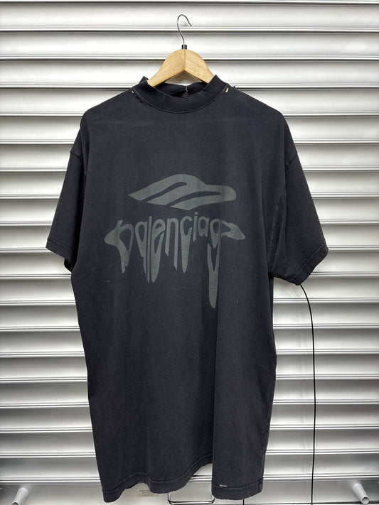Balenciaga Melting Logo Tee - 1**