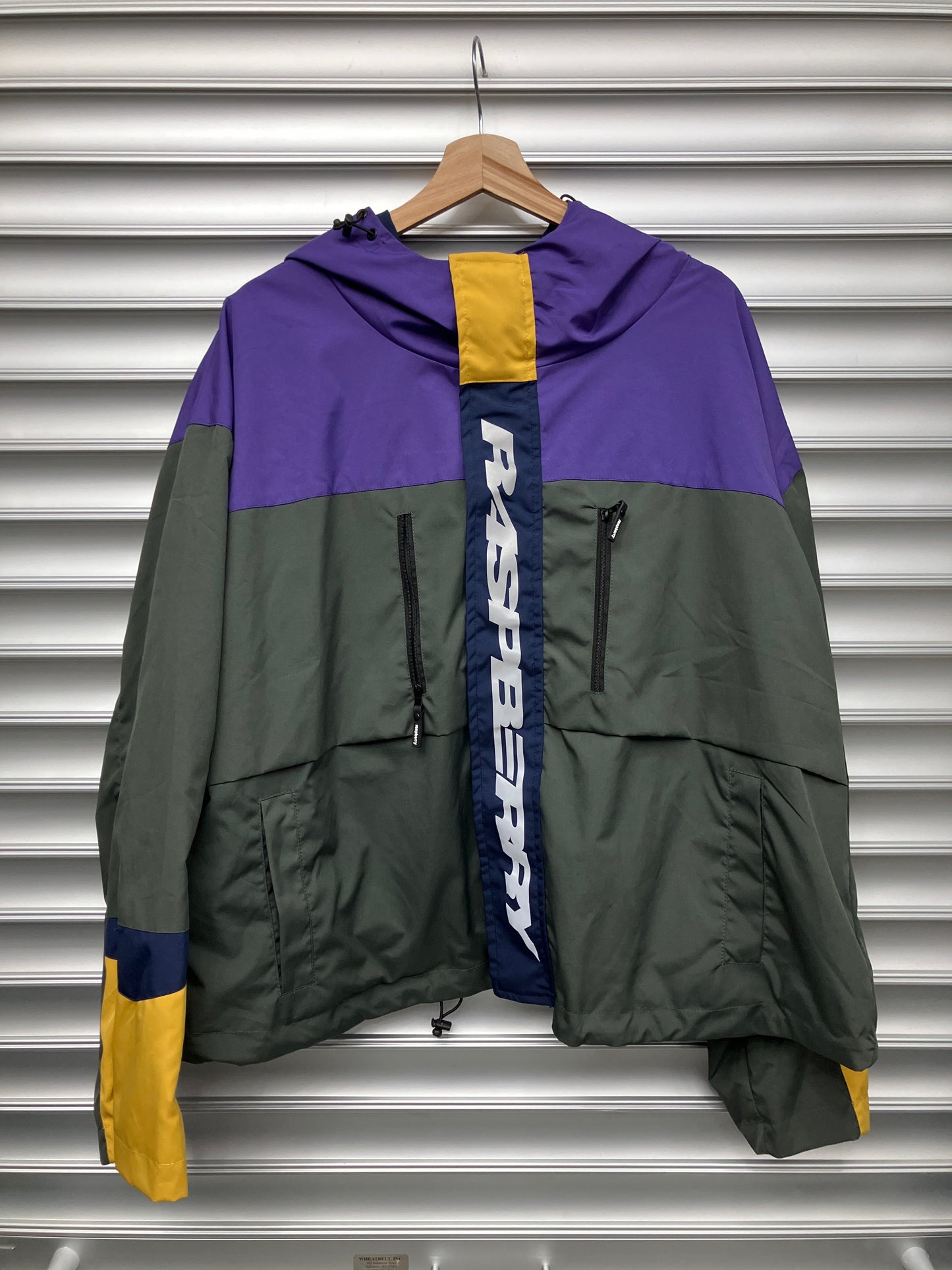Raspberry Color Block Anorak - M