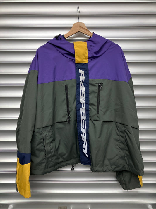 Raspberry Color Block Anorak - M