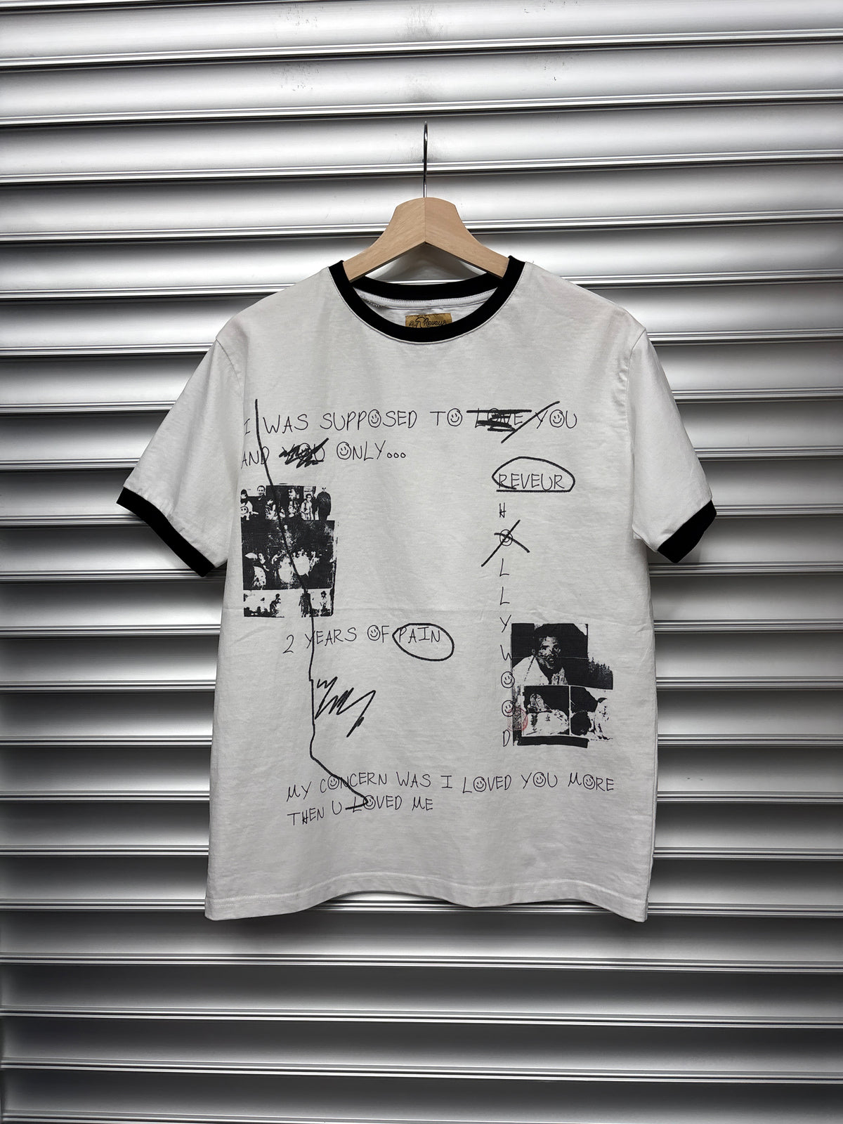 Reveur White Ringer Tee - S**