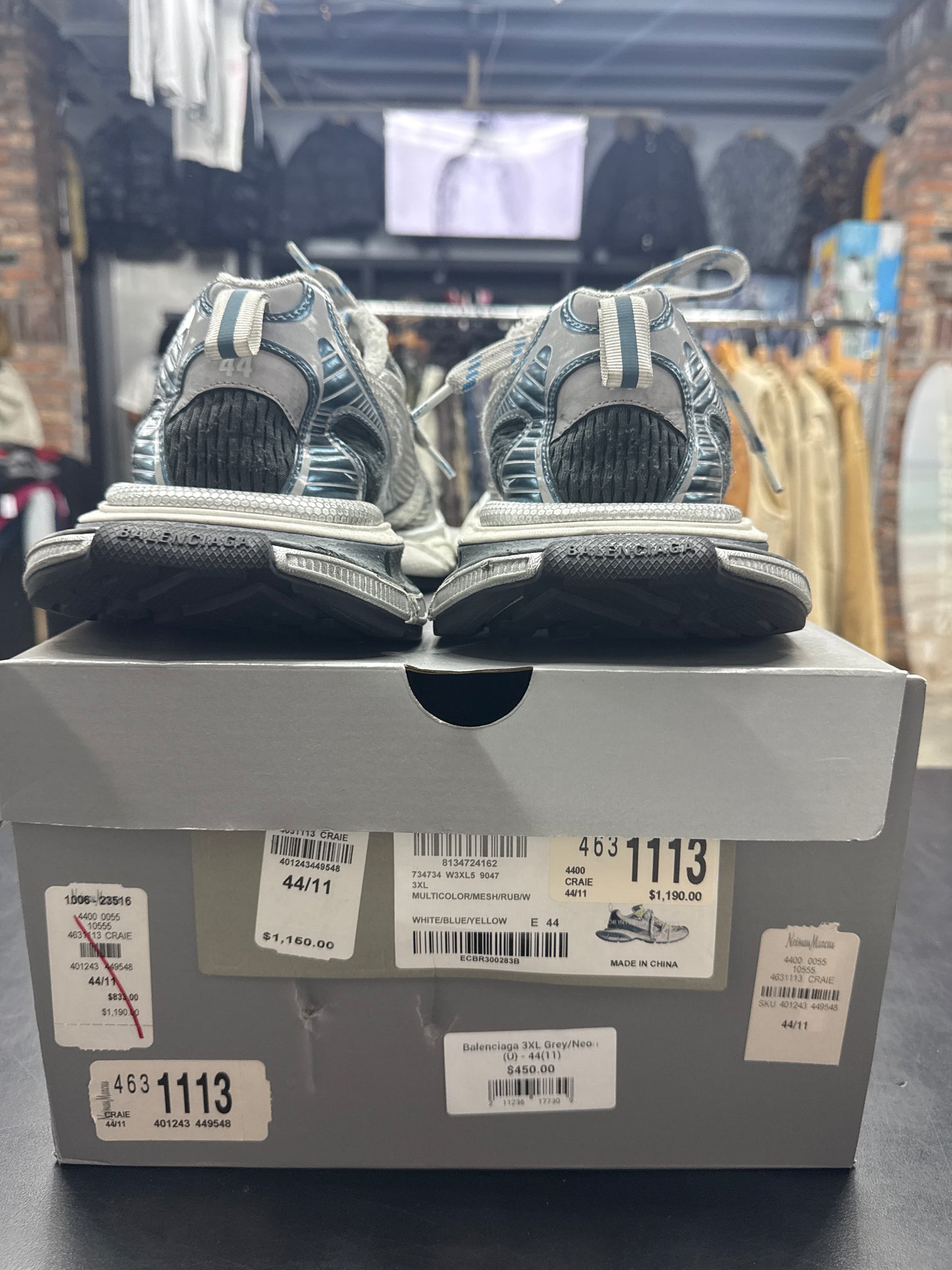 Balenciaga 3XL Grey/Neon (U) - 44(11)