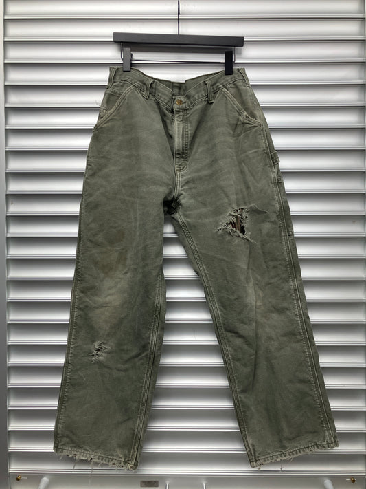 Vintage Sage Green Lined Carhartt Pants - 36*