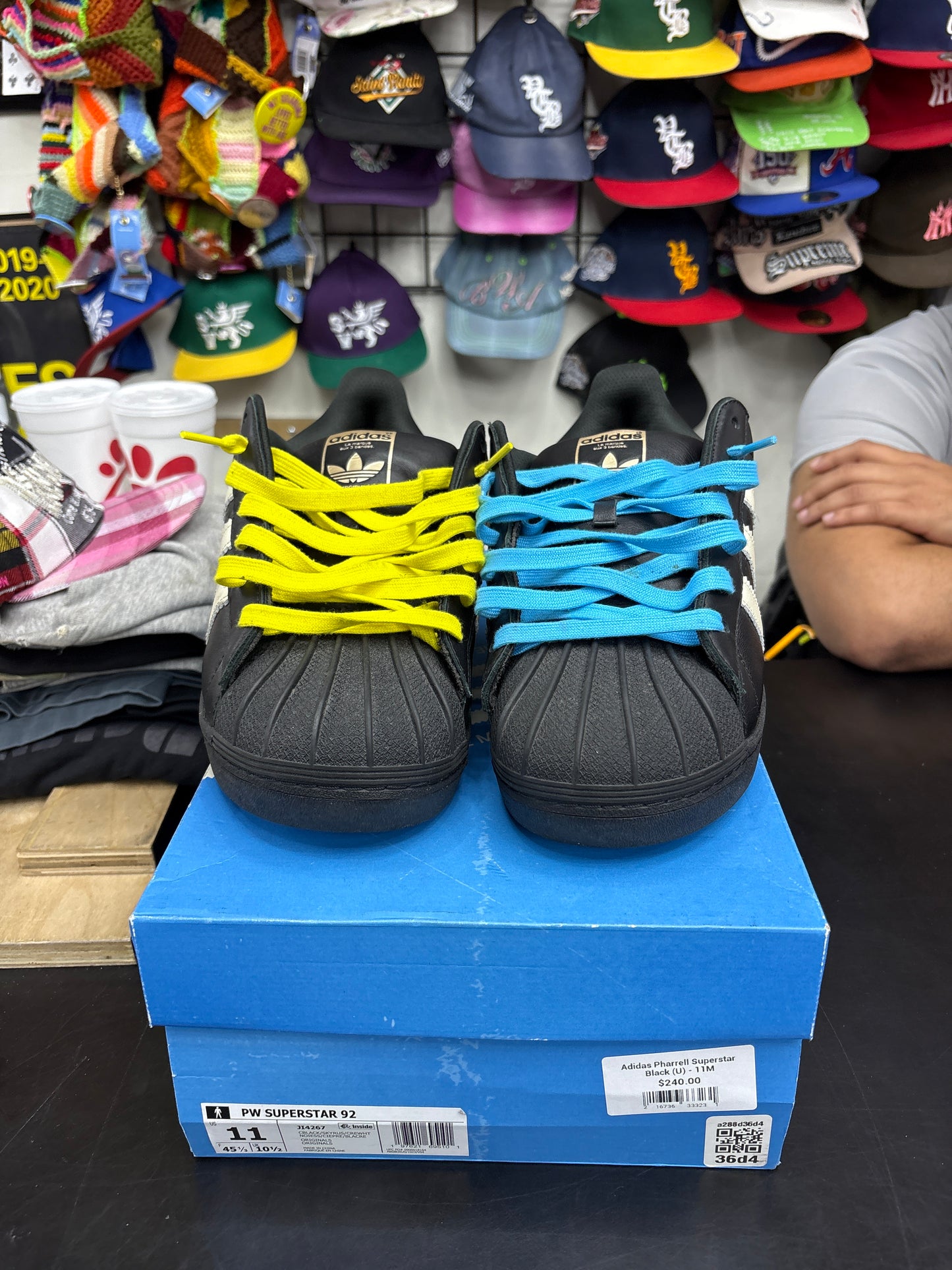 Adidas Pharrell Superstar Black (U) - 11M