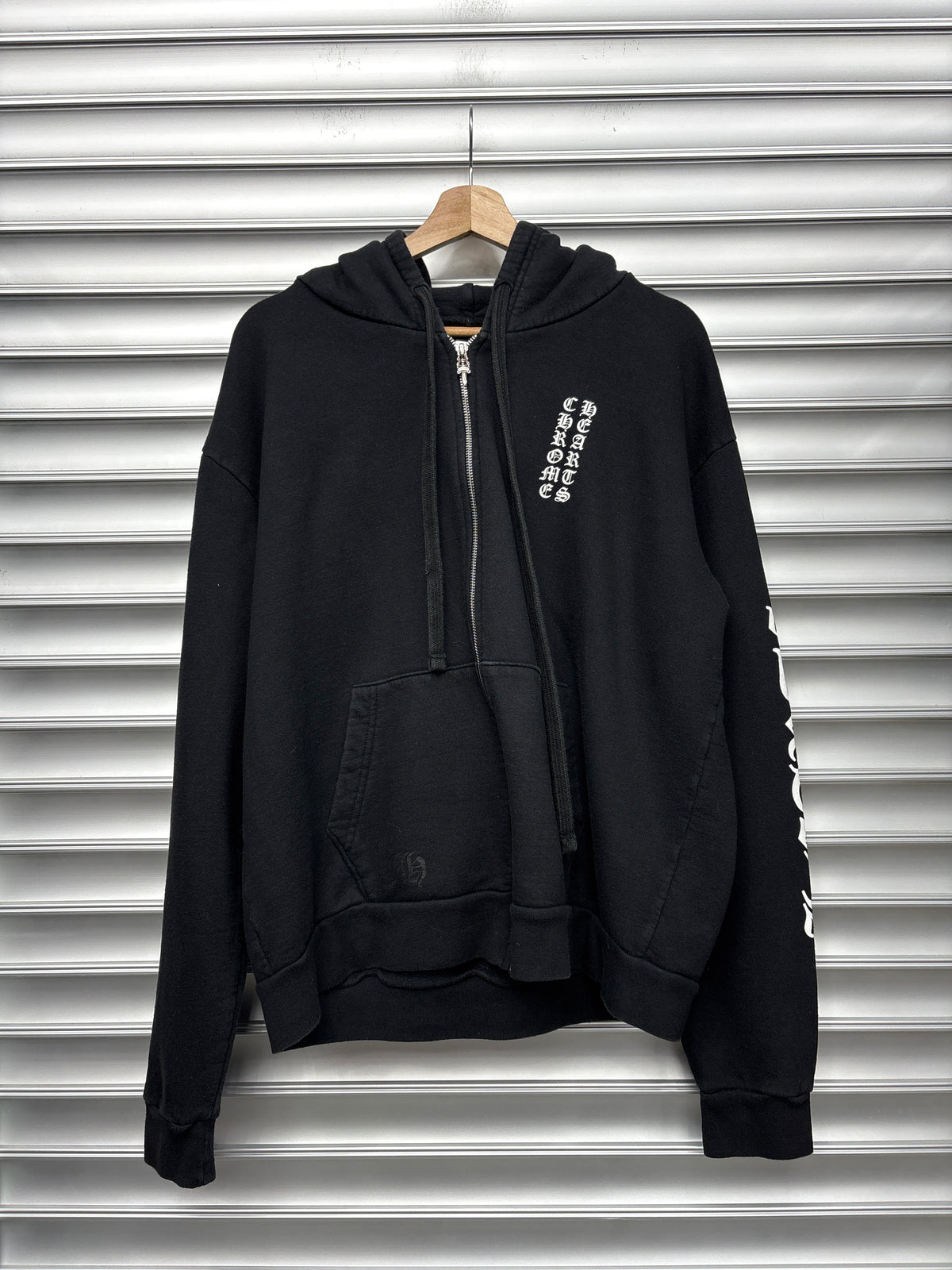 Chrome Hearts Black Zip Up Hoodie - S **