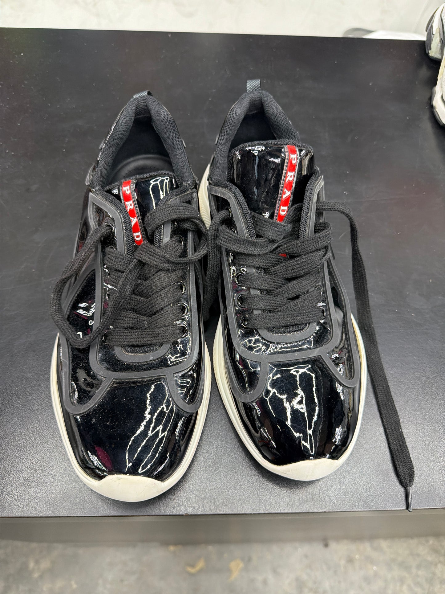 Prada American Cup Black Rubber (U) - 8.5M (NB)