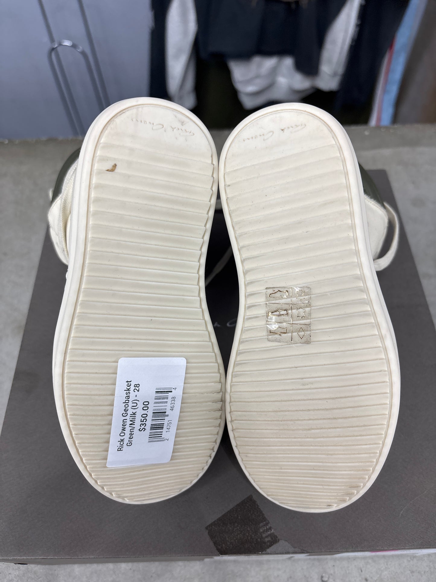 Rick Owen Geobasket Green/Milk (U) - 28