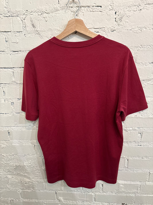 Louis Vuitton Burgundy Tee - S