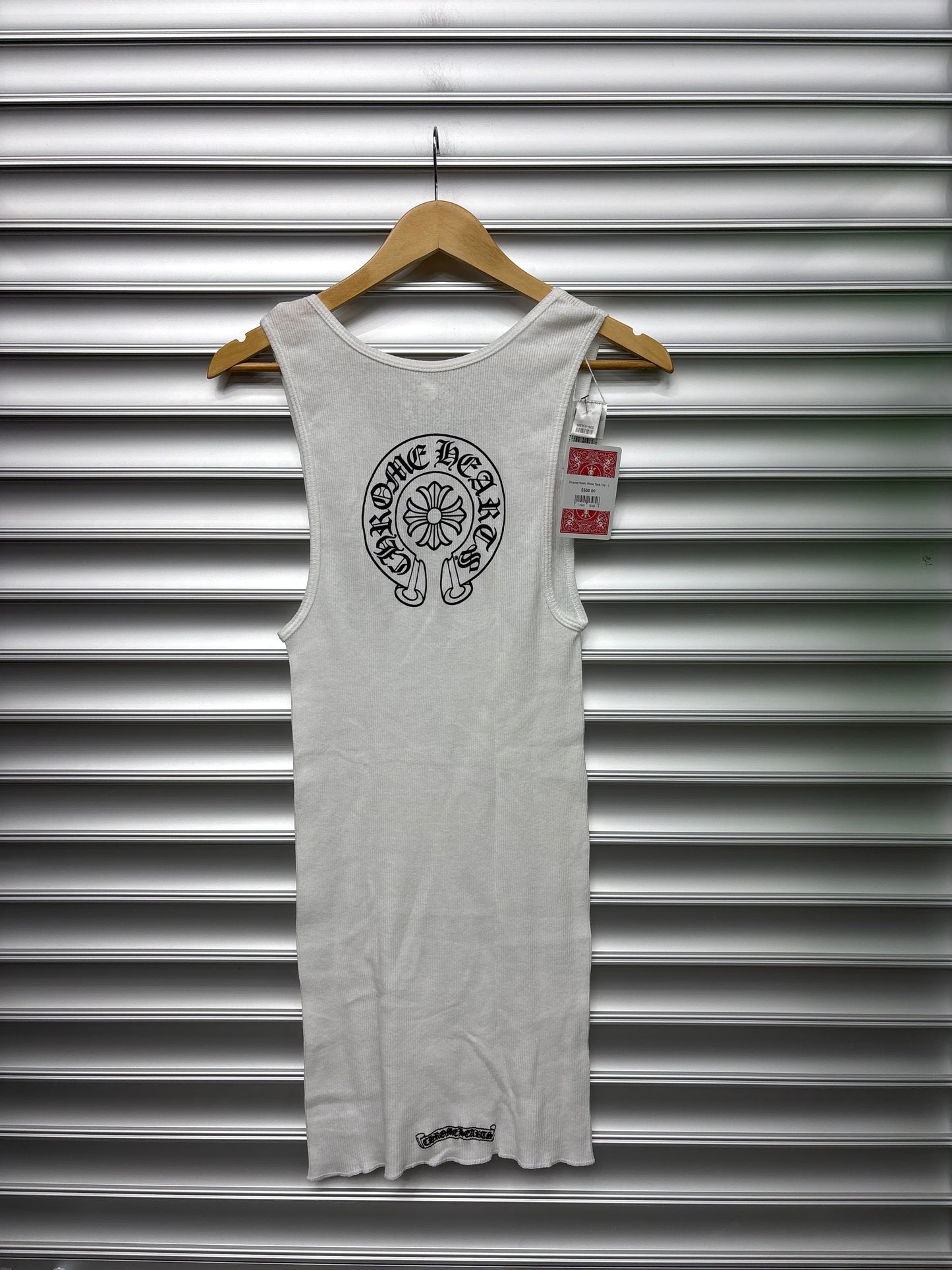 Chrome Hearts White Tank Top - L