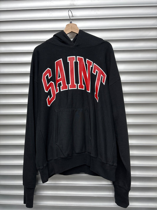 Saint Michael Blk/Red Hoodie - XL**
