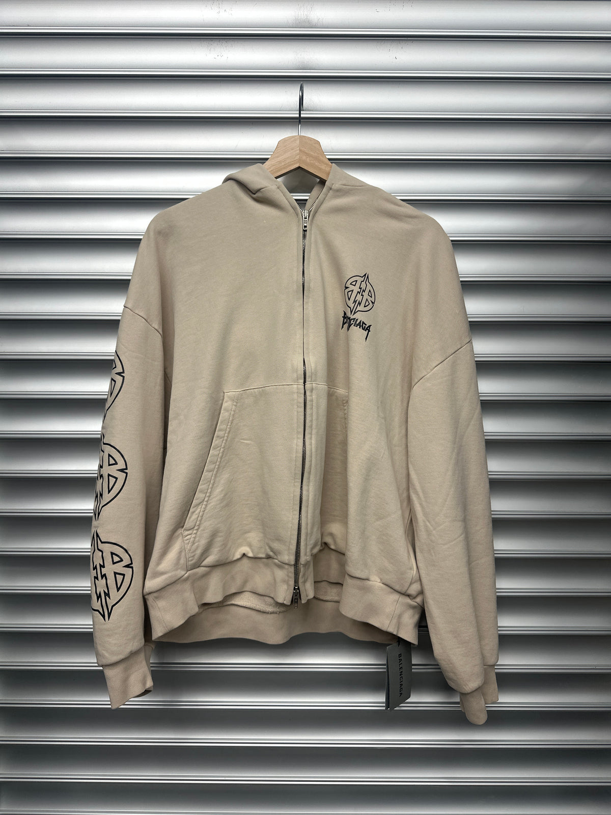 Balenciaga Shield Logo Hoodie - M**