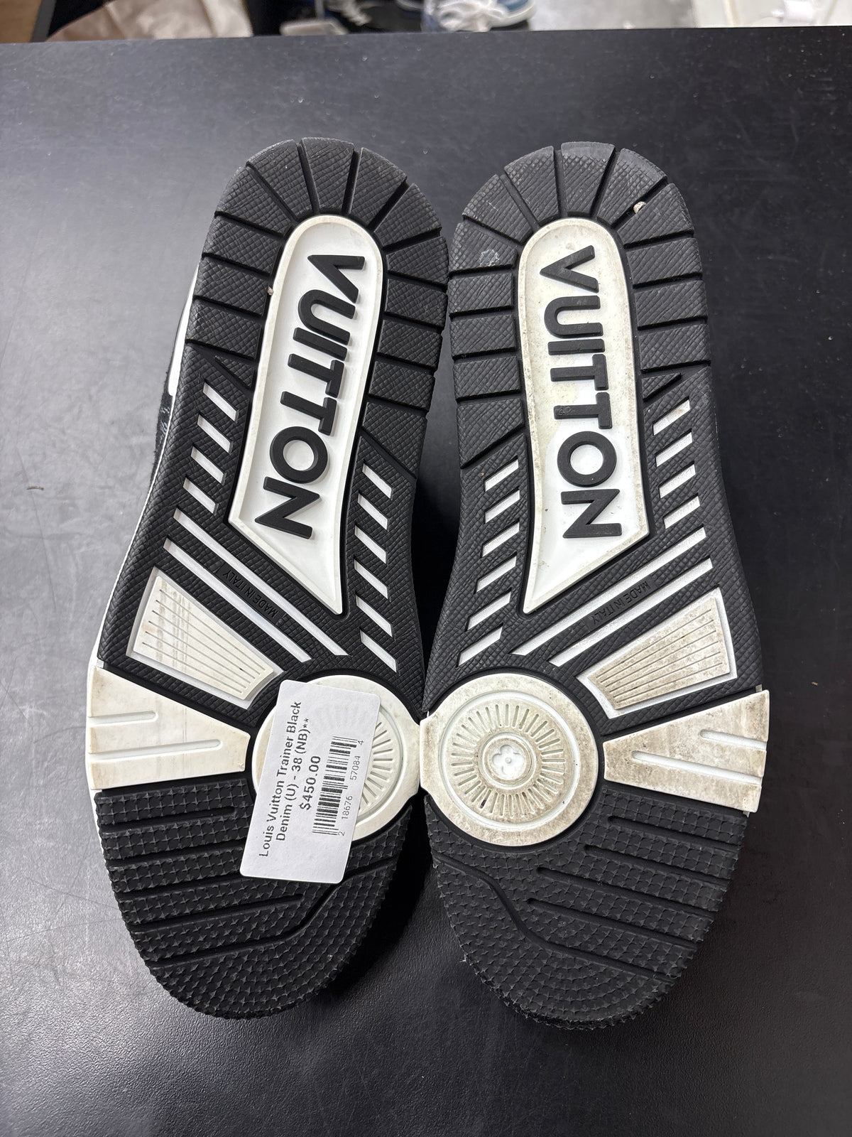 Louis Vuitton Trainer Black Denim (U) - 38 (NB)**