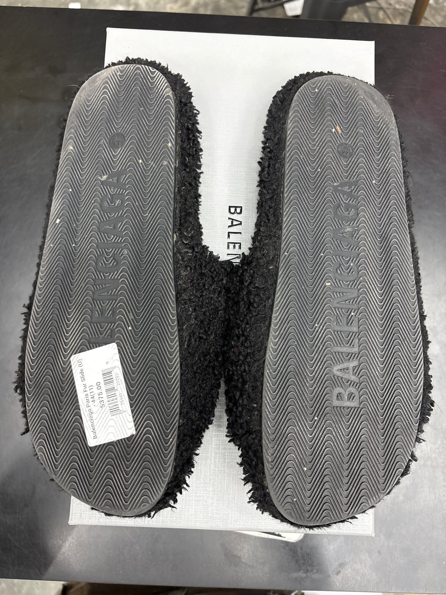 Balenciaga Paris Fur Slide (U) - 44(11)**