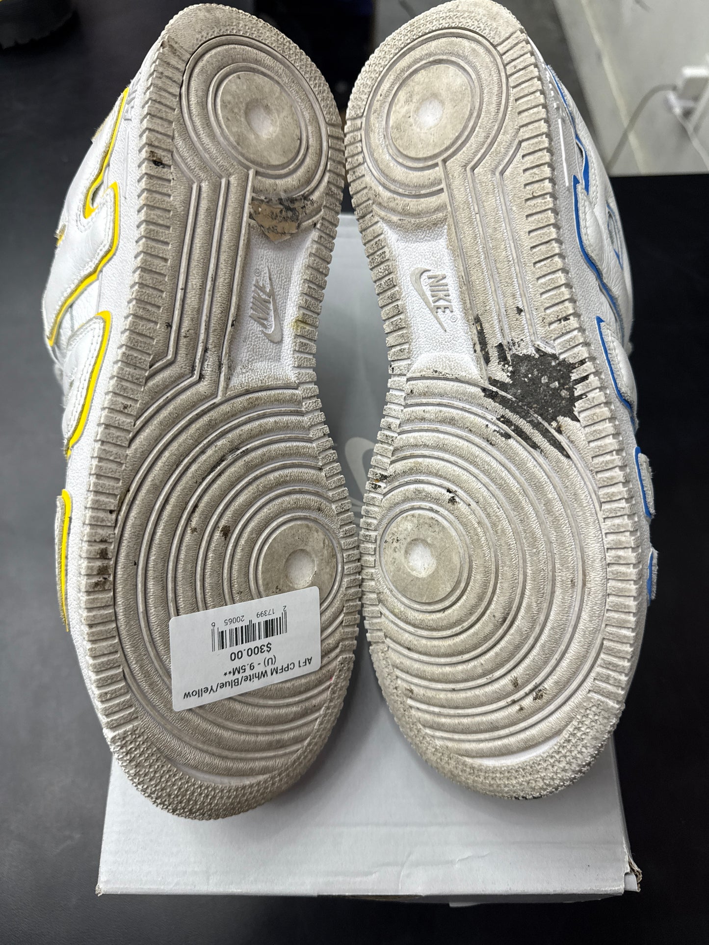 AF1 CPFM White/Blue/Yellow (U) - 9.5M**