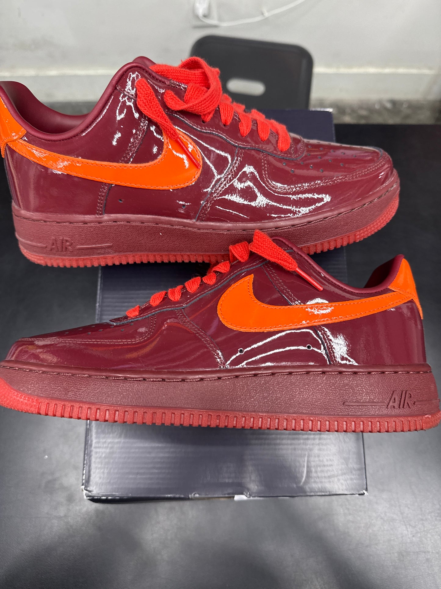 AF1 Patent Dark Team Red (U) - 8.5M