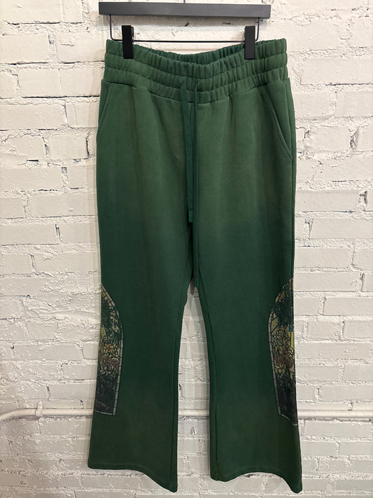 Who Decides War Green Sweatpants - M