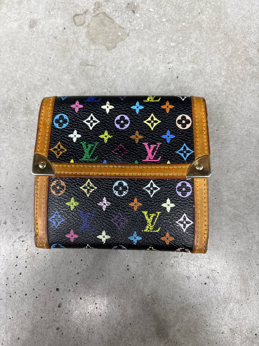 Louis Vuitton Murakami Black Wallet