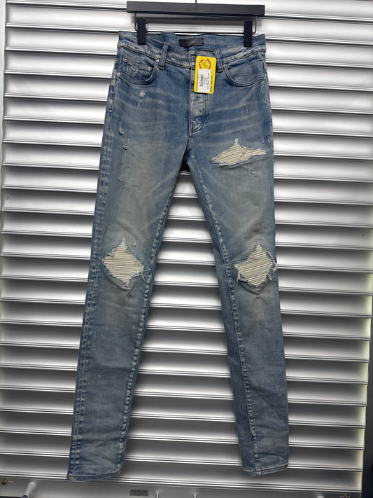 Amiri MX-1 White Patch Denim - 33