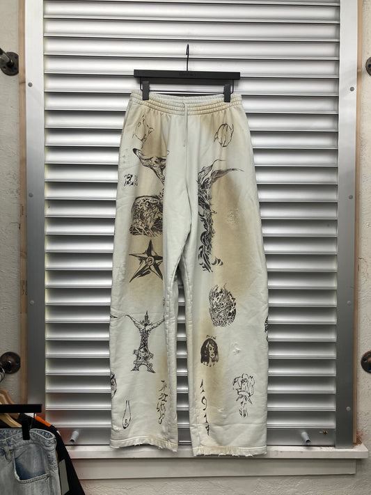 Brand New Balenciaga Tattoo Sweatpants - S