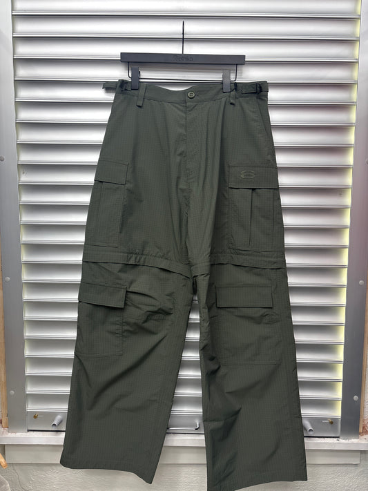 Balenciaga Convertible Army Green Cargos - M