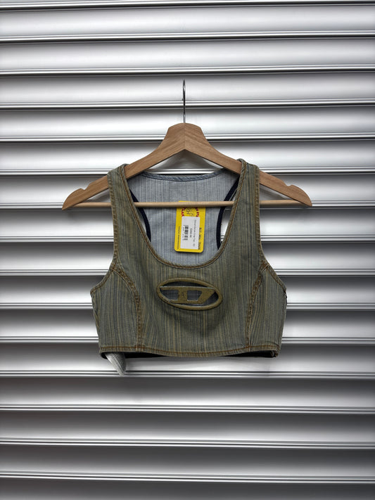 Diesel Denim Crop Top - XS
