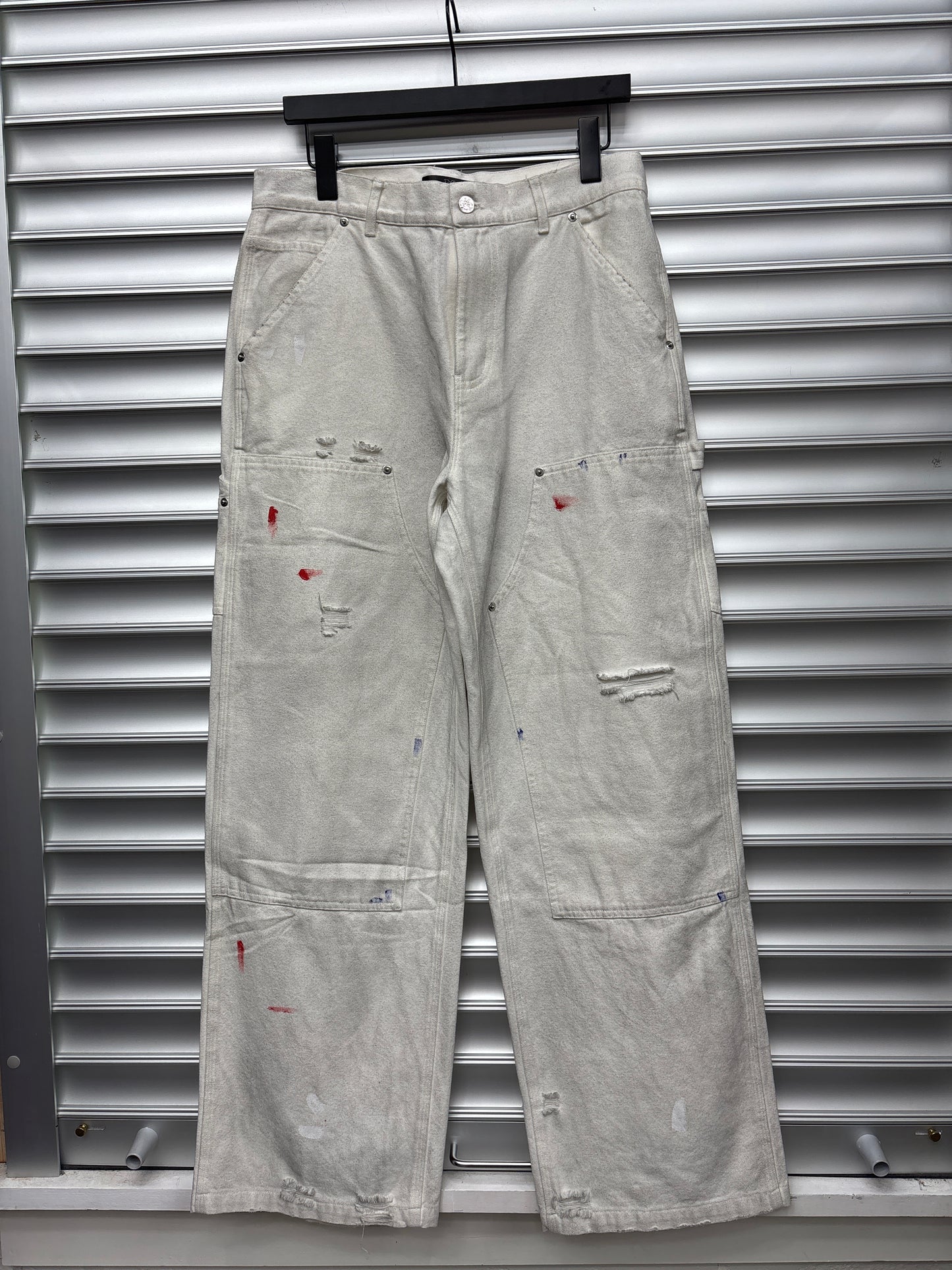 HMDD White Double Knees - S