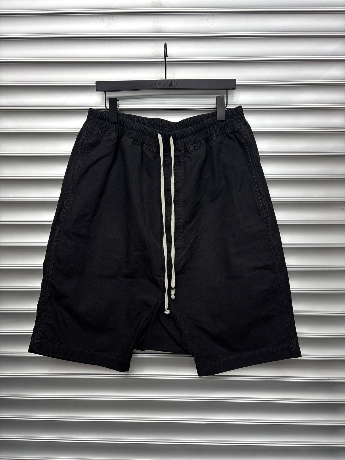 Black Rick Owens Long Shorts - L**
