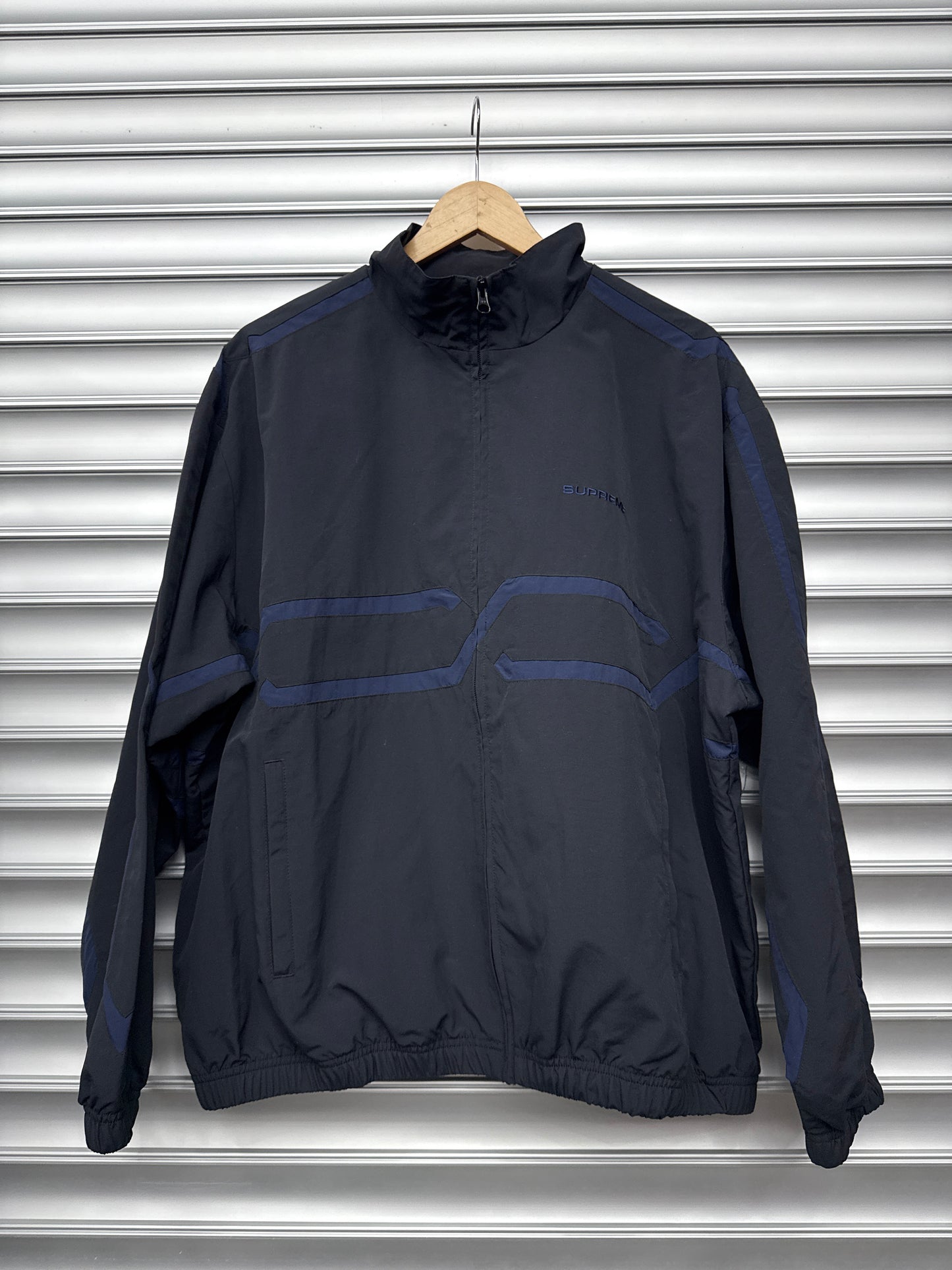 Supreme Navy Track Jacket - M