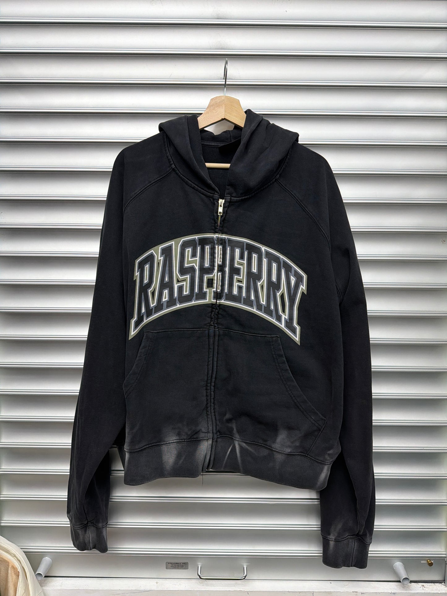 Raspberry Black Zip Up - XL