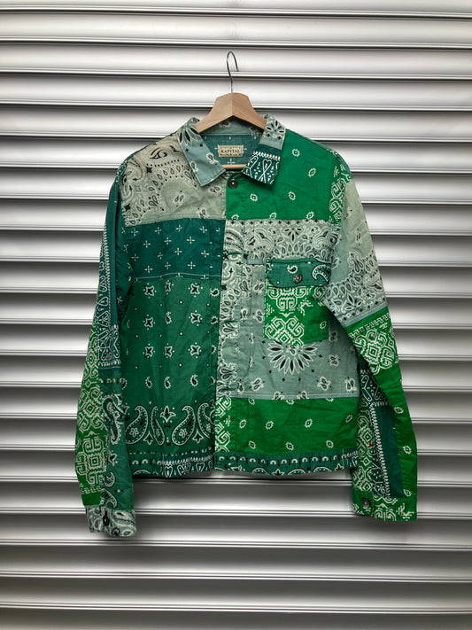 Kapital Green Bandana Button Up - 4