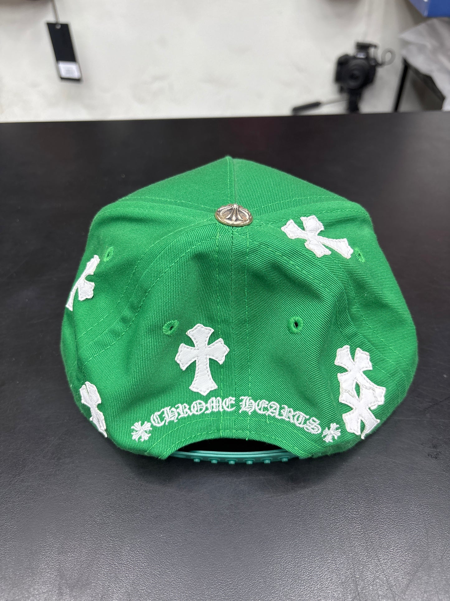 Chrome Heart Green/White Cross Patch Hat
