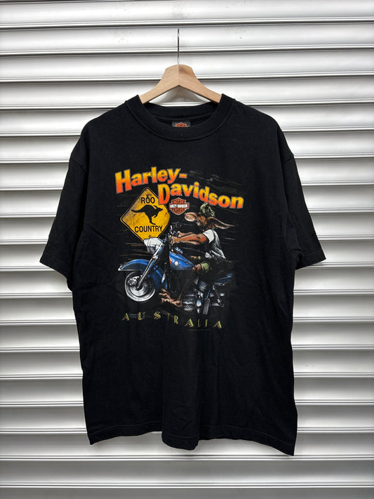 Vintage Harley Davidson Kangroo Tee - XL