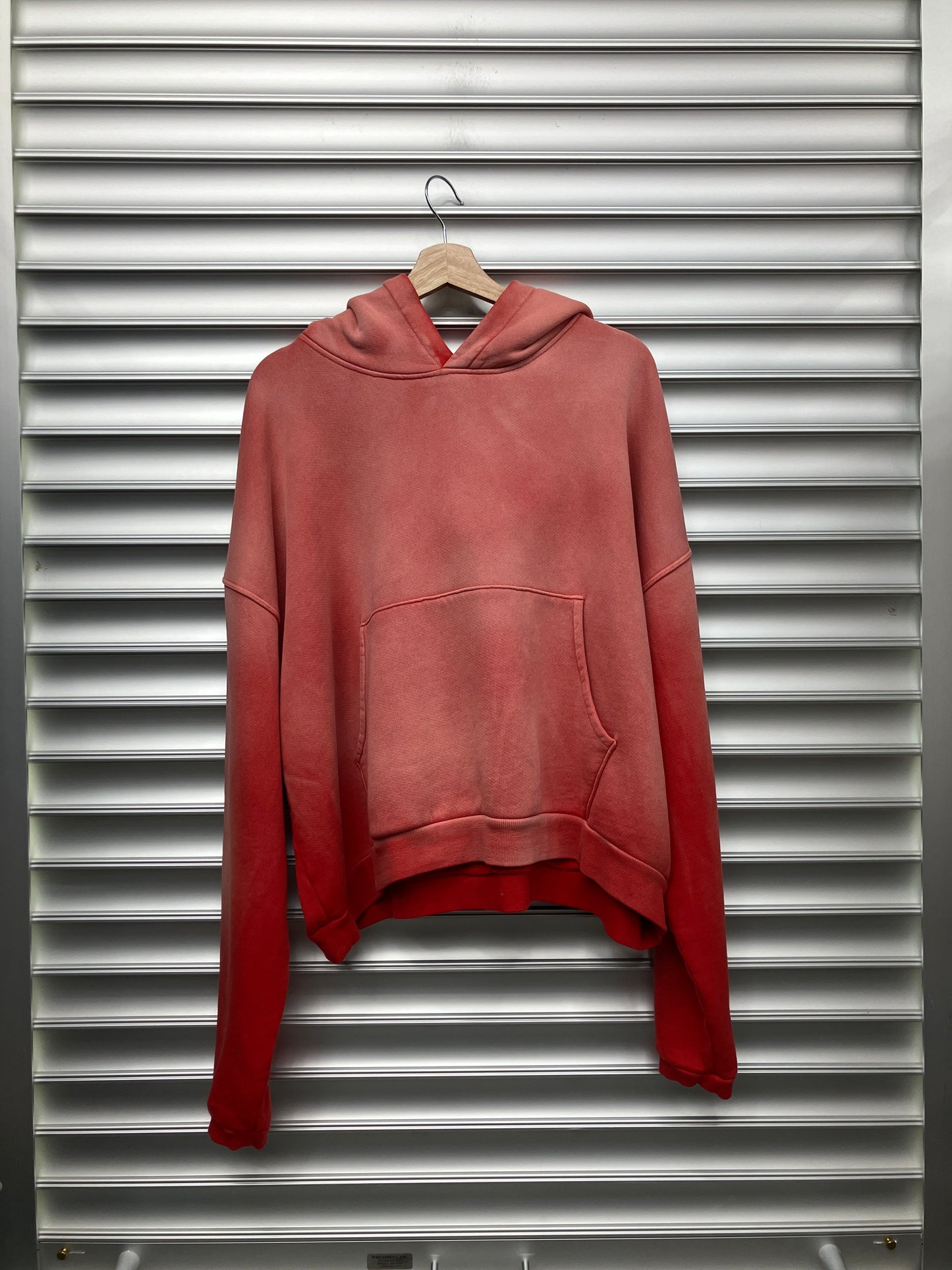 Red Faded Raspberry Hoodie - M