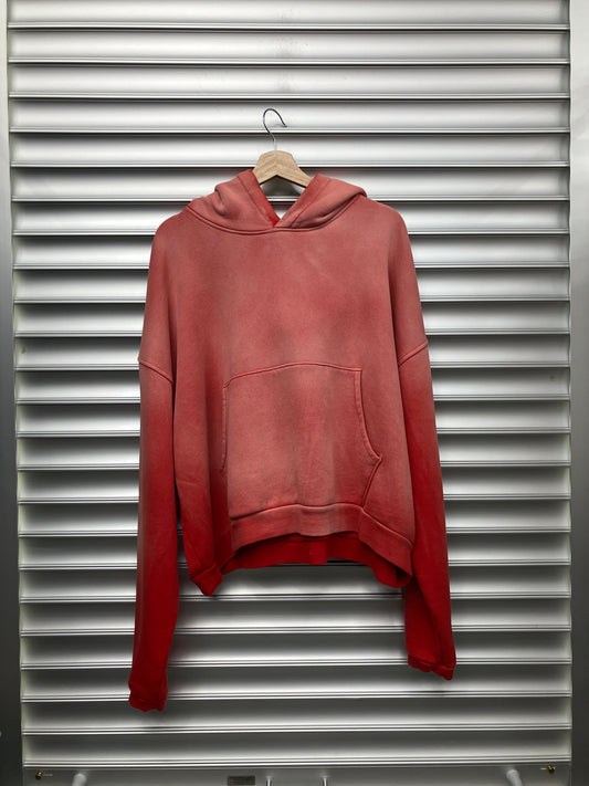Red Faded Raspberry Hoodie - M