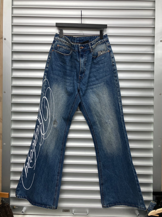 Raspberry Script Denim - XL
